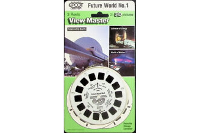Walt Disney World Epcot Center Future World #1  3d View-Master 3 Reel Set SEALED