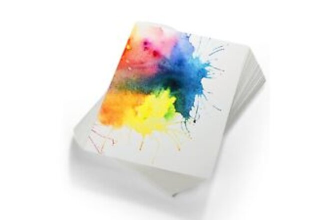 TaoBary 300 Pcs Watercolor Paper Sheet Bulk White Cold Press Paper Pack 110 l...