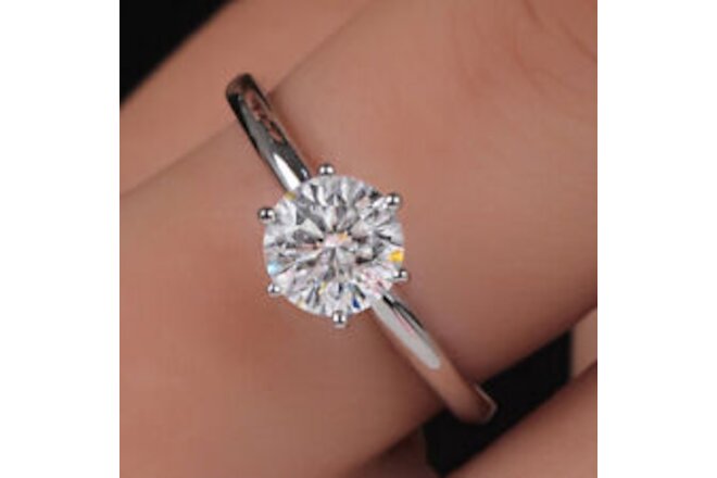 1ct GIA IGI Certified Lab Grown VS1 F Diamond Solitaire Engagement Ring 14K Gold