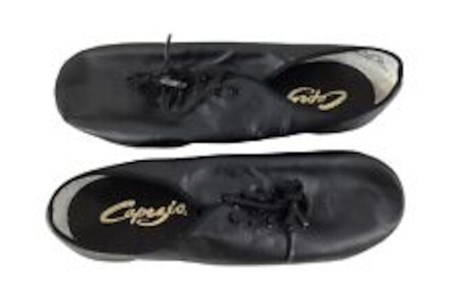 Brand New Capezio Leather Split Sole Jazz Shoe Oxford EJ1A Black 11.5 M NIB
