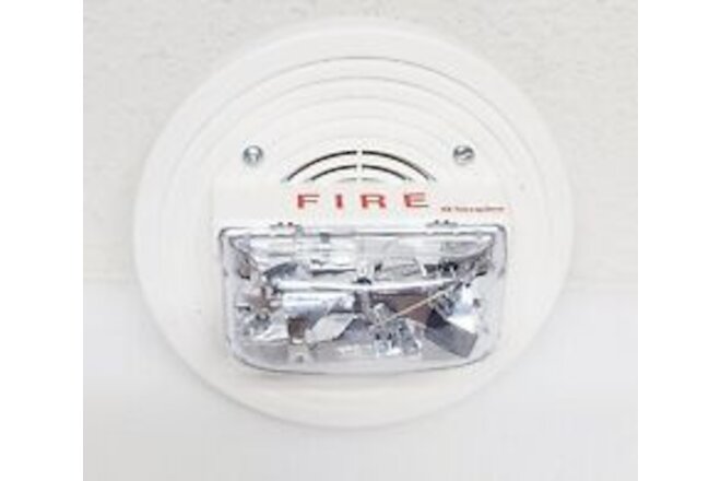 Simplex 4903-9196 Ceiling Mount White Speaker Strobe Fire Alarm
