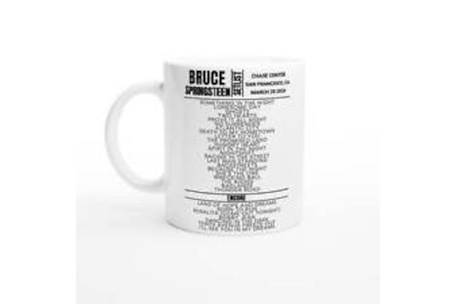 Bruce Springsteen - San Francisco 2024 - Night 1 Setlist Mug