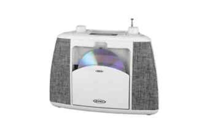 JENSEN Portable Bluetooth CD Music System - White (CD-565)