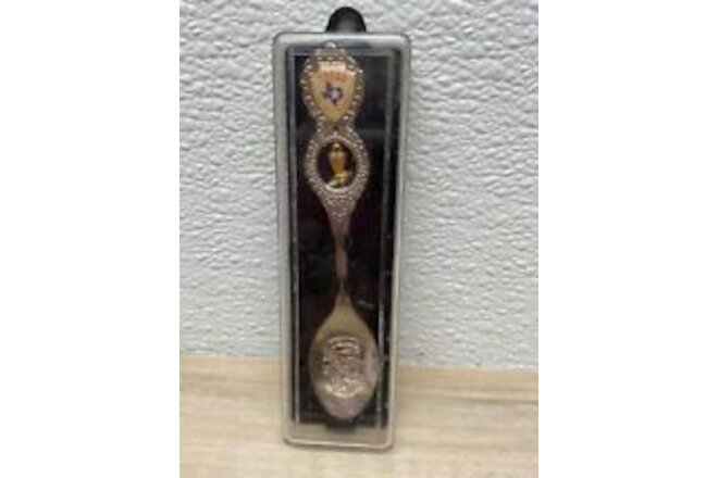 Vintage Texas With Charm Collectible Travel Souvenir Spoon NOS