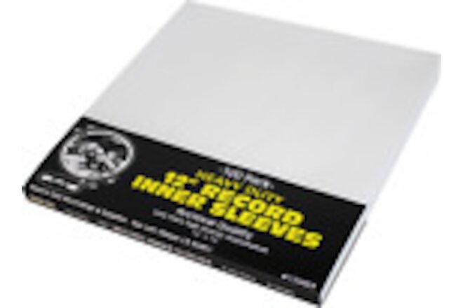 (100) 12” Vinyl LP Inner Sleeves 3mil THICK Archival Quality Heavy Duty 12IH03