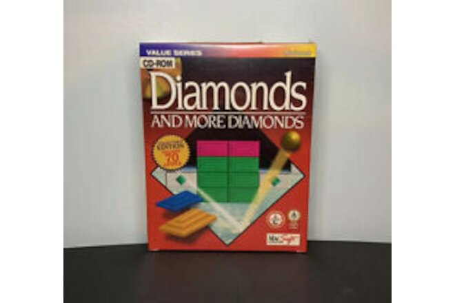 New Sealed Diamonds Collector’s Edition MacSoft Games 70 Levels Macintosh 1995