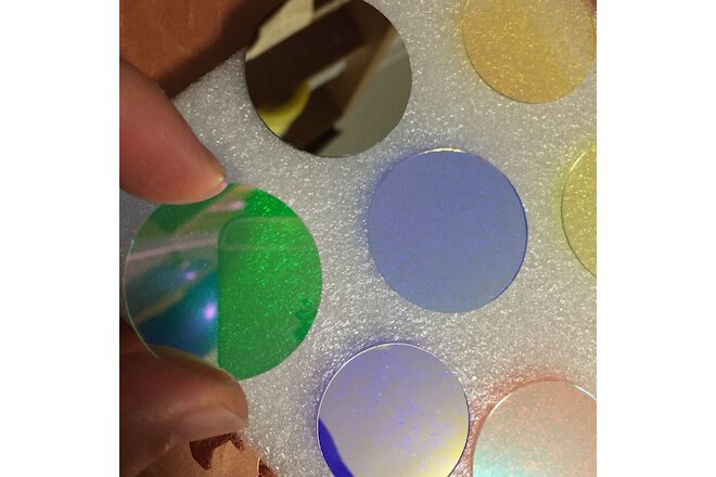5pcs 37.5mm Gobo Color Glass Dichroic Filter for Logo Projector Stage Light Lamp