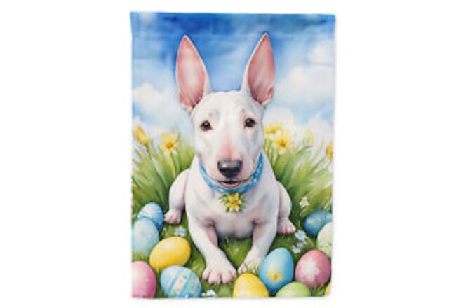 English Bull Terrier Easter Egg Hunt Flag Canvas House Size DAC5020CHF