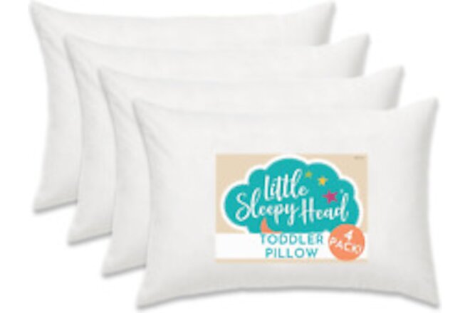 Toddler Pillow 13" X 18" Soft Hypoallergenic - Best Pillow for Kids! Better Neck