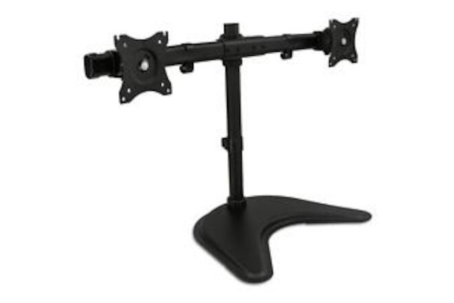 Mount-It! Dual Monitor Desk Stand Freestanding Swivel For 13" To 27" Screens