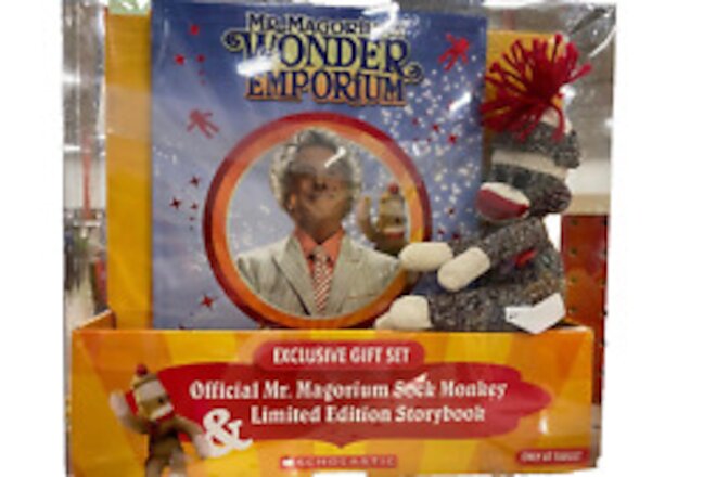 NEW  Mr Magorium's Emporium Gift Set Sock Monkey Ltd Ed Storybook