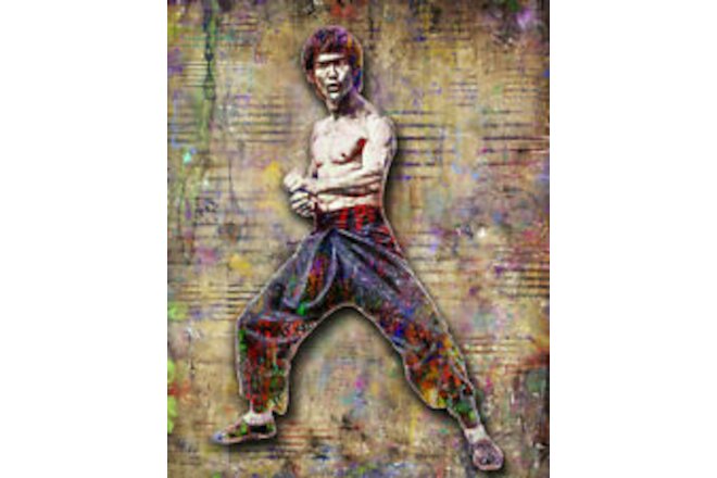 Bruce Lee 16x20in Poster Bruce Lee Tribute Print Free Shipping Us