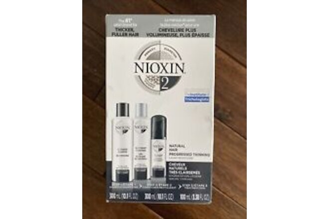 Nioxin System#2 Trio Box Set(Shampoo10.1,Conditioner10.1,Scalp Treatment 3.38oz)