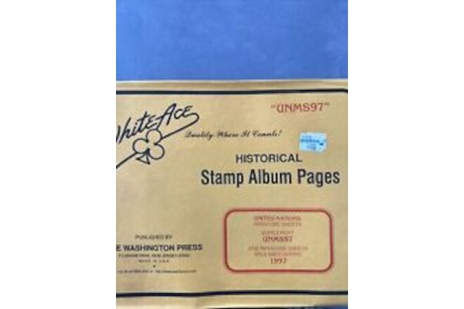 White Ace Stamp Album Supplement Pages - United Nations Singles UNMS97