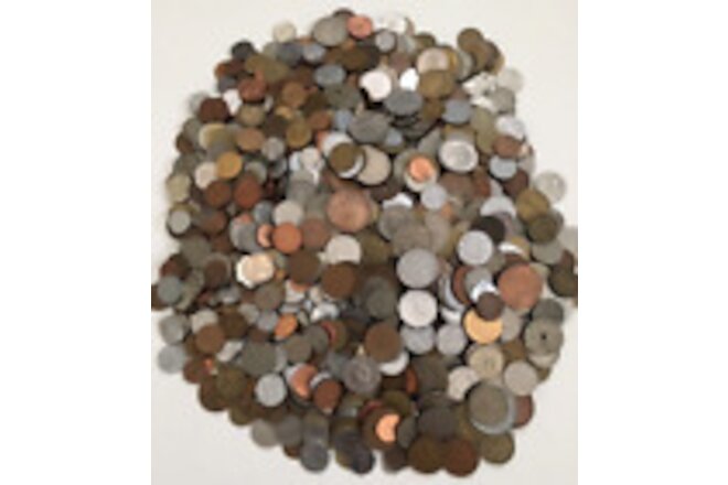 THIRTY-FIVE DIFFERENT FOREIGN COINS FROM 30 DIFFERENT COUNTRIES AROUND THE WORLD