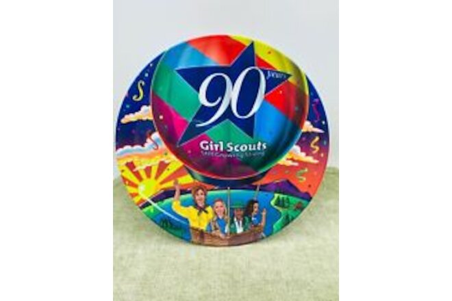 Girl Scout 90 Years 9 1/4" Plastic Plate