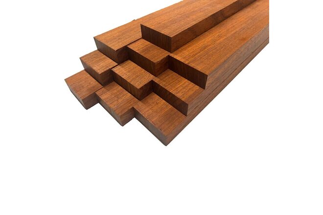 Solid PADAUK  Lumber Boards as Cutting Board Wood, 3/4" x 2" x 16", 10 Pack Set