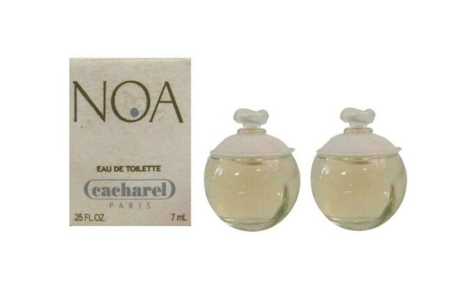 Cacharel Noa Lot of 2 x 7 ml EDT Travel Miniature for Women (Box Dirty)