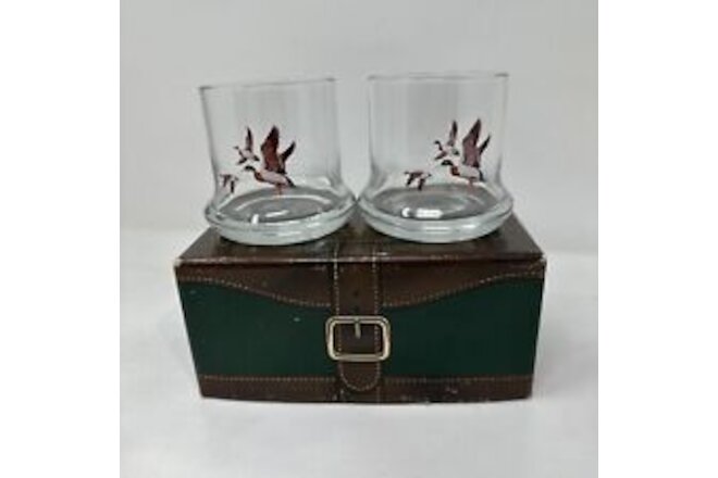 1981 Avon Chesapeake Collection Two Drinking Glasses With Box Rare Discontinued