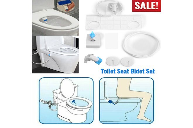 Bidet Toilet Seat Attachment Fresh Water Clean Spray Mechanical Non-Electric New