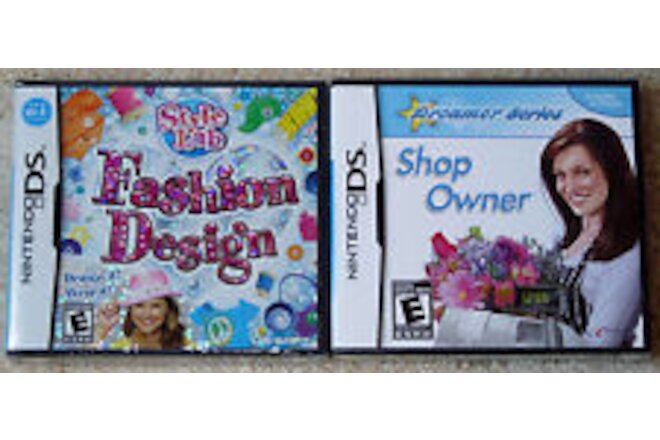 Nintendo DS Lot - Style Lab Fashion Design (New) Dreamer Series Shop Owner (New)