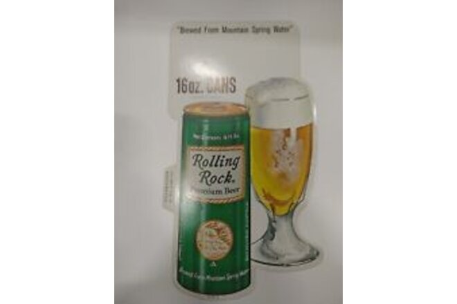 Rolling Rock Beer Sticker 16 Oz Pull Top Can1978 Nos. Latrobe Pa.