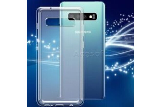 Crystal Soft Slim TPU Silicone Case Cover for Samsung Galaxy S10 SM-G973U Phones