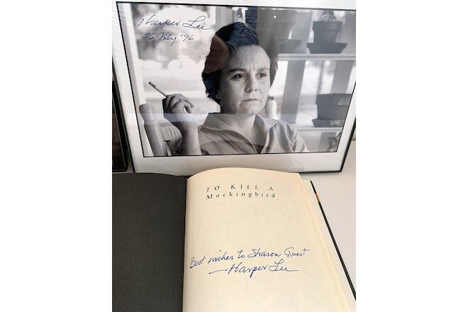 Harper Lee Signed To Kill A Mockingbird Hardcover Book w/ PHOTO + Personal Note