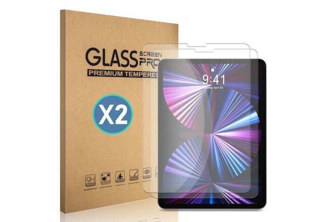 2-Pack For iPad Air 4 (2020) 10.9''/4th Gen HD Tempered Glass Screen Protector
