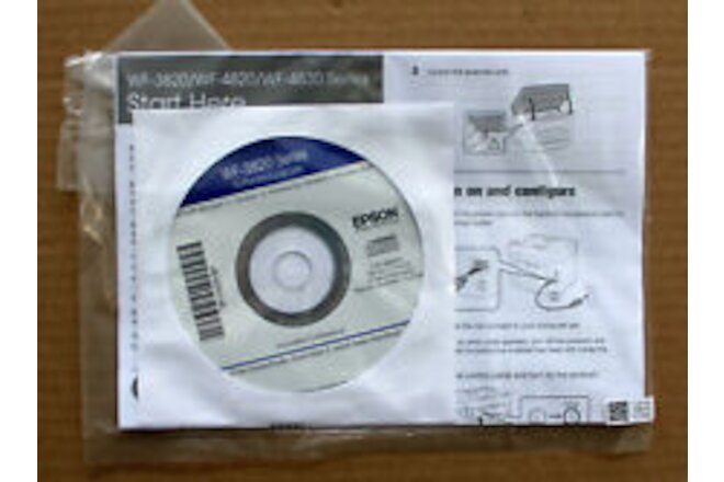 Setup CD ROM for EPSON WF-3820 Series Printer Driver Software with Epson Scan 2