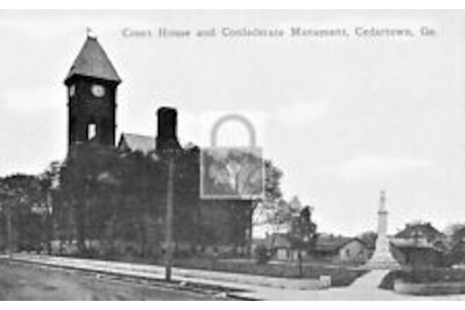 Court House Cedartown Georgia GA Postcard REPRINT