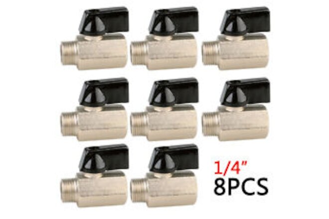 Set Of 8 Carpet Cleaning 1/4" Shut-Off Valve for Hoses Wands Corrosion Resistant