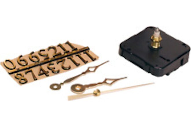 3 Piece Clock Kit for 1/4-Inch Surfaces, Use to Repair or Design Your Own Clock
