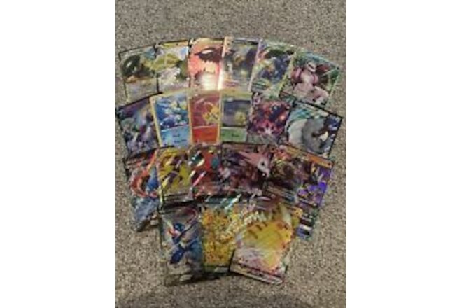 20 Different Pokemon TCG Jumbo Oversized Card Lot Pikachu Lucario Greninja