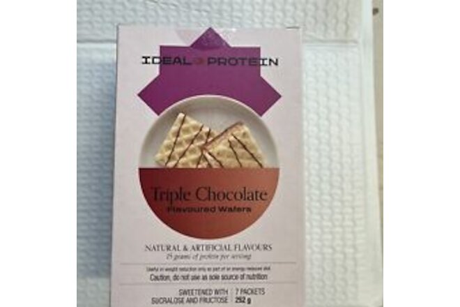 Ideal Protein 1 box of Triple Chocolate Wafers BB 10/31/2024 FREE Ship