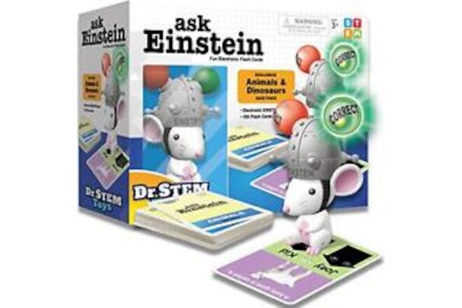 ask einstein electronic flash cards for kids, set includes character, one hundre
