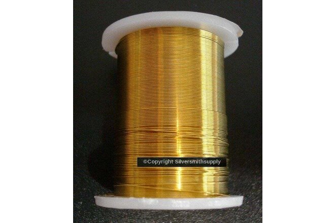 Craft wire 32ft Gold plated round wire 28 ga create wire wrapped jewelry pw113