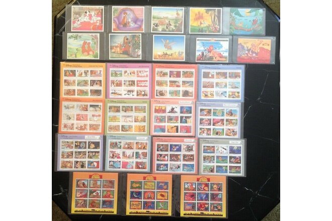 *LOT OF 25* DISNEY COLLECTORS STAMPS Animal Stories Classic Fairy Tales ASSORTED