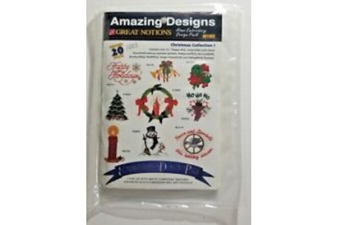 Amazing Designs Christmas Collection I AD1003 Embroidery Design Pack SEALED