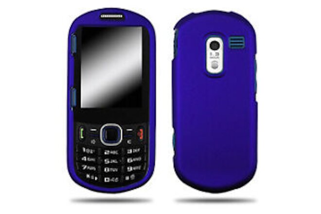 Wireless Mobile Rubber Shield for Samsung R570 Messager III - Blue