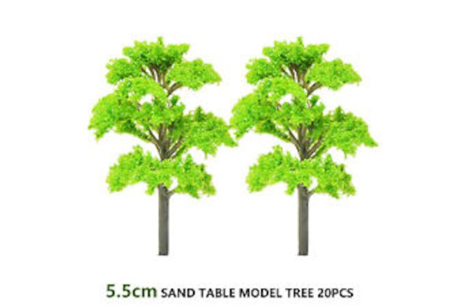 20X Model Trees 55mm Train Railroad Wargame Park Landscape Scenery HO Scale SeYH