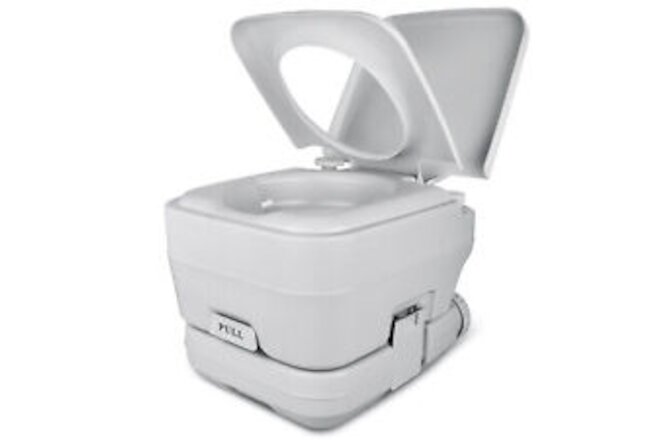Portable Travel Toilet RV Potty 2.6 Gallon Detachable Tank & Handle Flush Pump