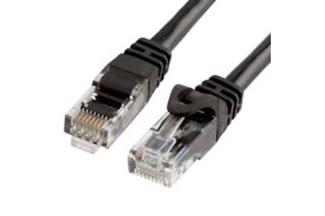 10FT Cat6 Ethernet Cable UTP LAN Network Patch Cord RJ45 Cat 6 Cable - Black