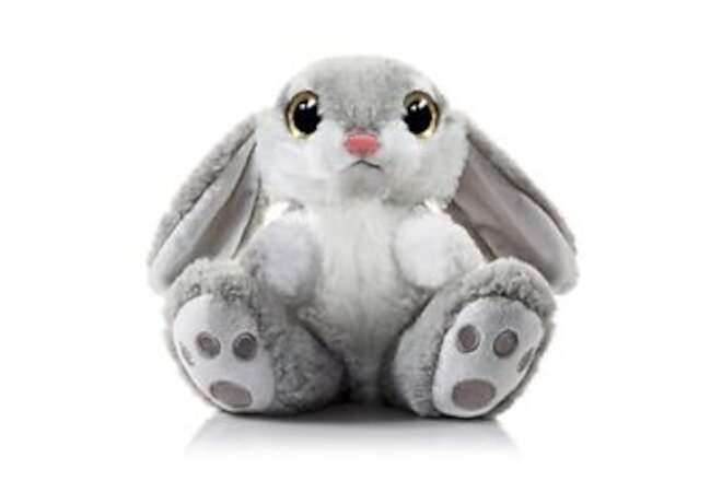 Nleio Bunny Stuffed Animal 8.5" Easter Plush 8.5 Inch (Pack of 1), Gray