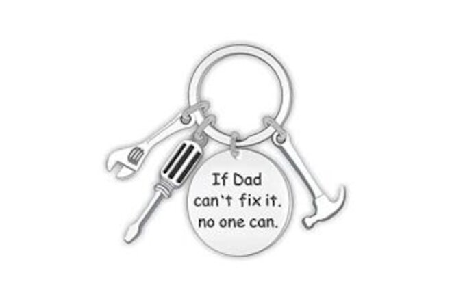 Father’s Day Gifts Dad Keychain From Son If Dad Can't Fix It, No One Can