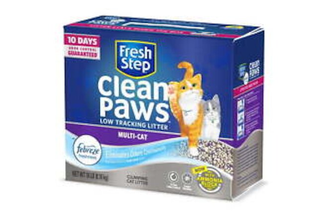 Clean Paws Multi-Cat Scented Litter with the Power of Febreze, Clumping