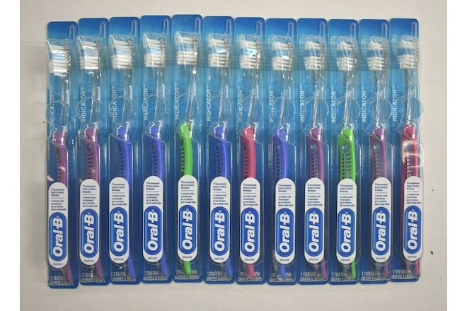 12 Pack Oral-B Indicator 35 Compact Soft Adult Manual Toothbrushes Multicolor