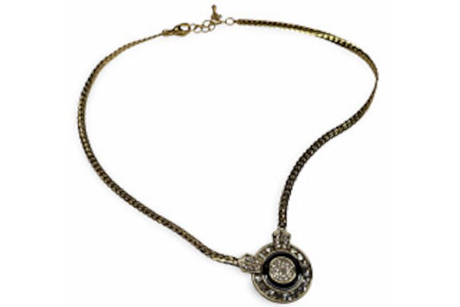 Gold Flat Chain Zircon Fashion Necklace