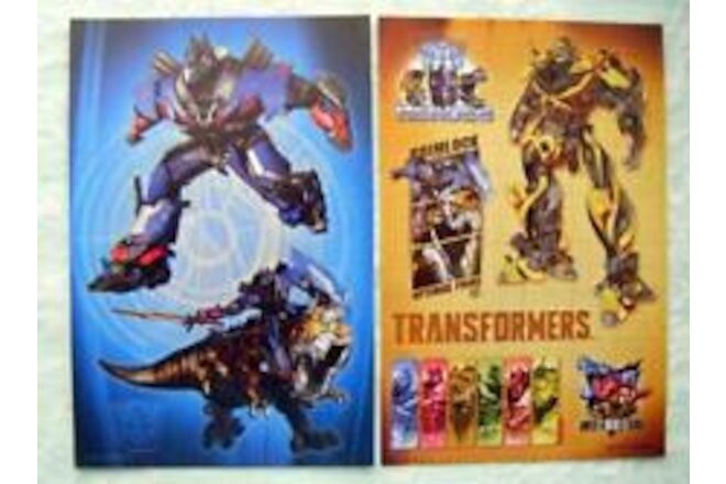Transformers Optimus Prime Bumblebee Reusable Craft Stickers 2 Sheets New