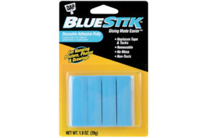 DAP BlueStik Reusable Adhesive Putty-1oz 01201